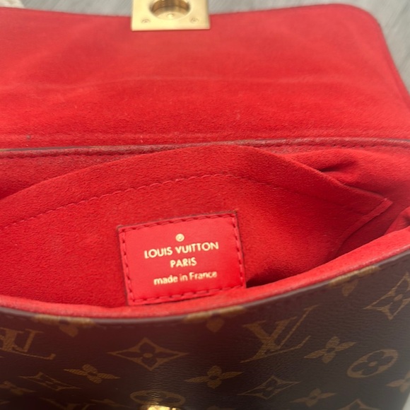 Louis Vuitton Red and Brown Satchel - Picture 7 of 16